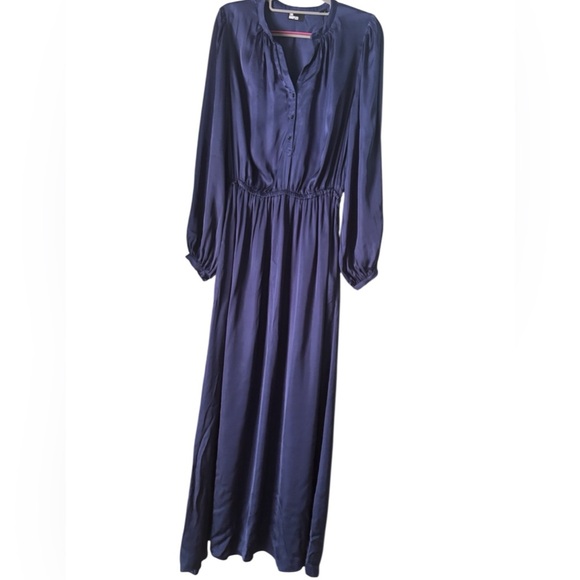 THE KOOPLES Plain Color Long Sleeve Maxi Dress Flaw - Picture 2 of 4